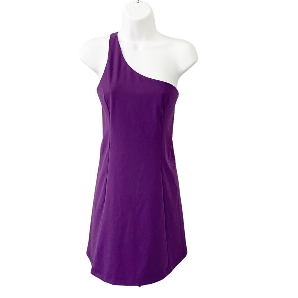 Outdoor Voices One-Shoulder Exercise Dress with Built-in Short Tennis Pickleball